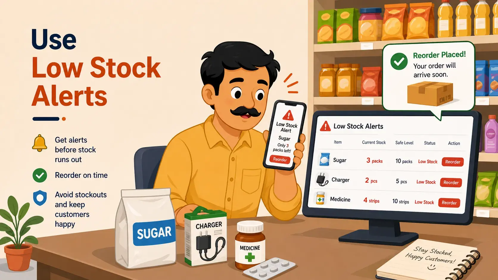 Use Low Stock Alerts